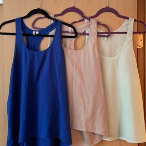 Lot of 3 Nordstrom Frenchi blouse tank tops
